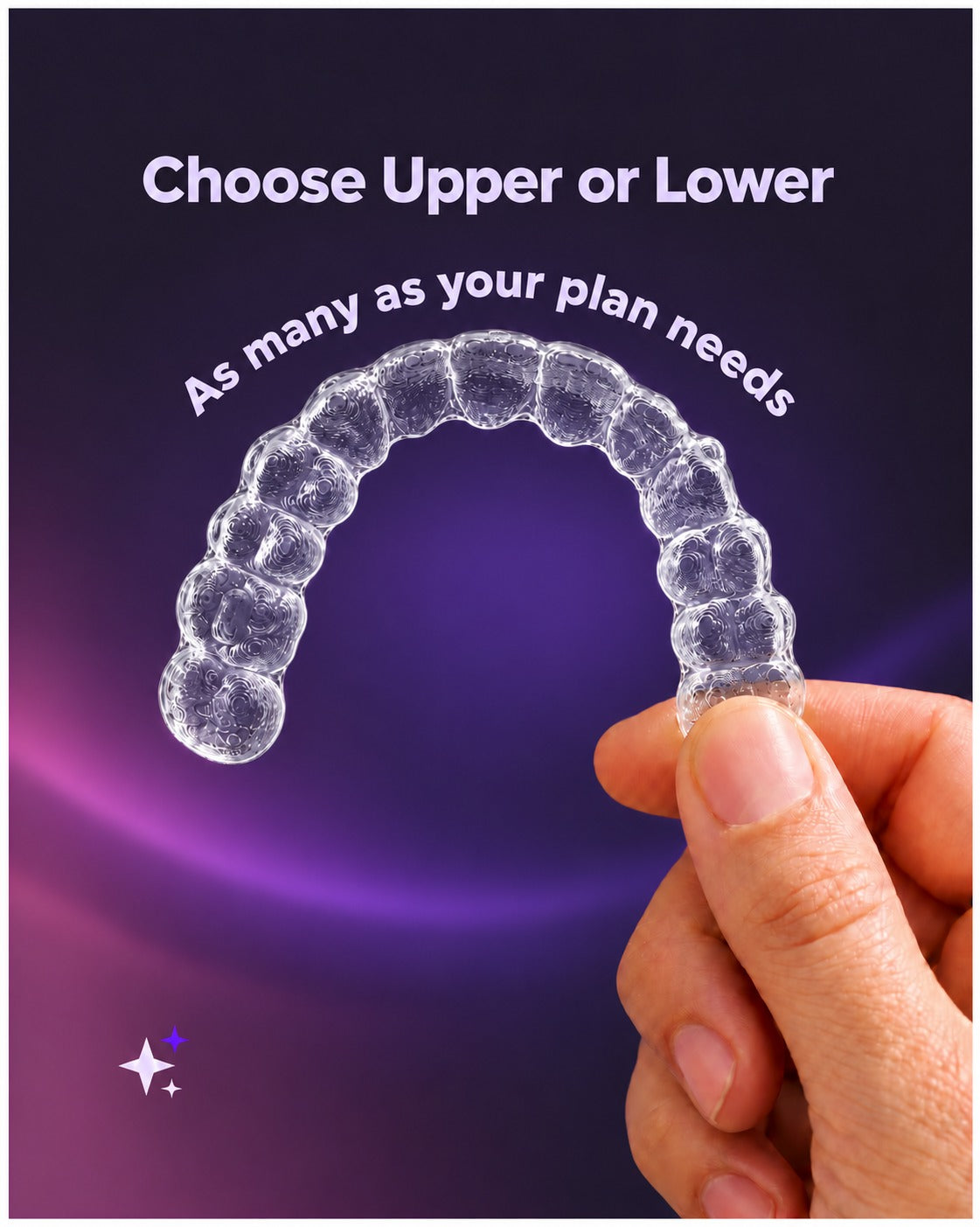 SmileWide Night-Time Aligners – Single Arch