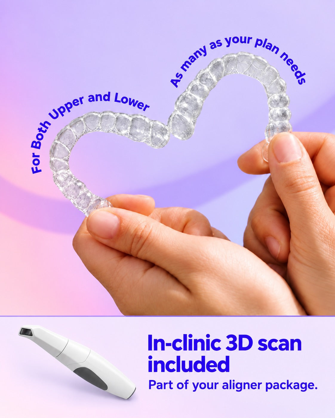 SmileWide Plus Full-Time Aligners – Dual Arch