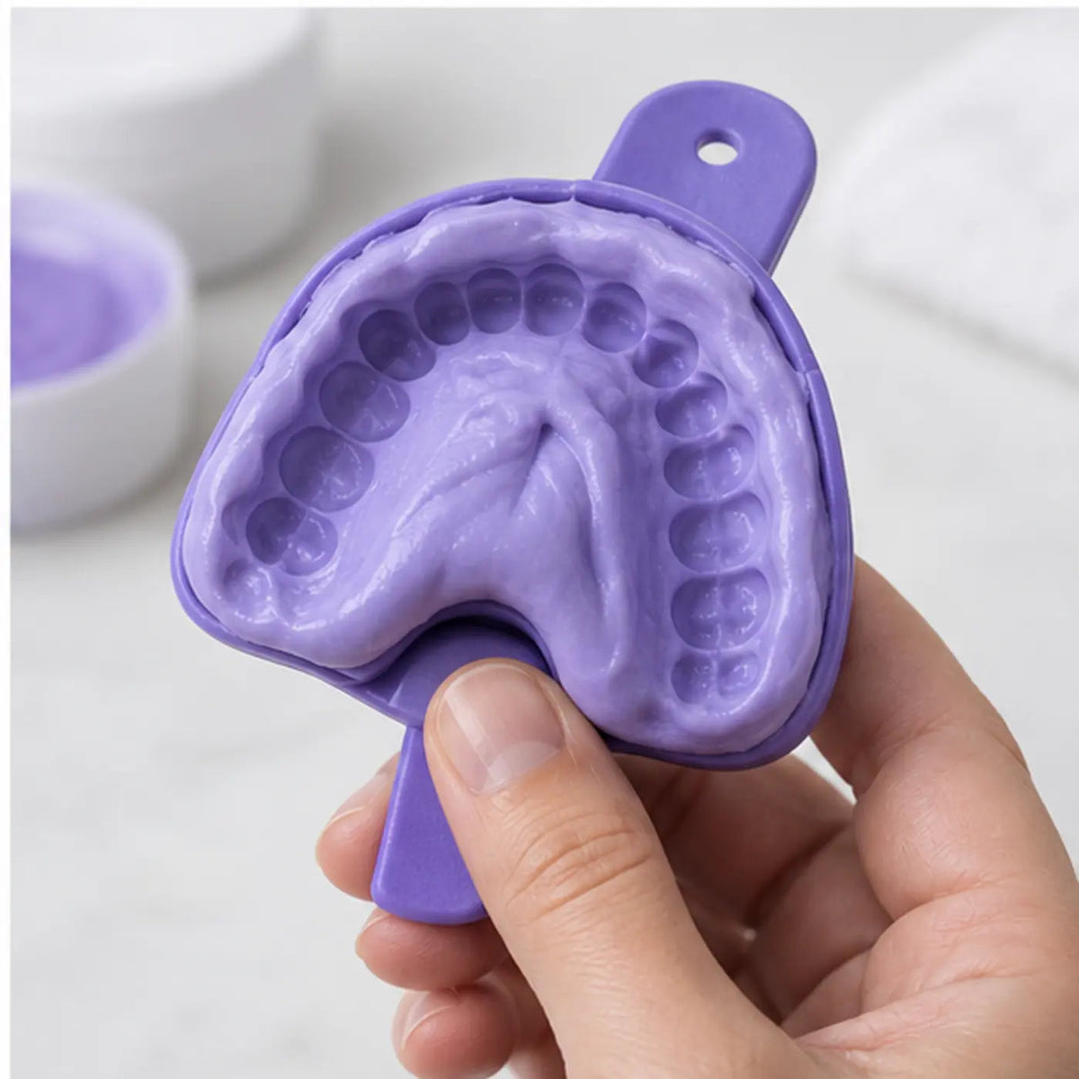 SmileWide At-Home Dental Impression Kit – product in use