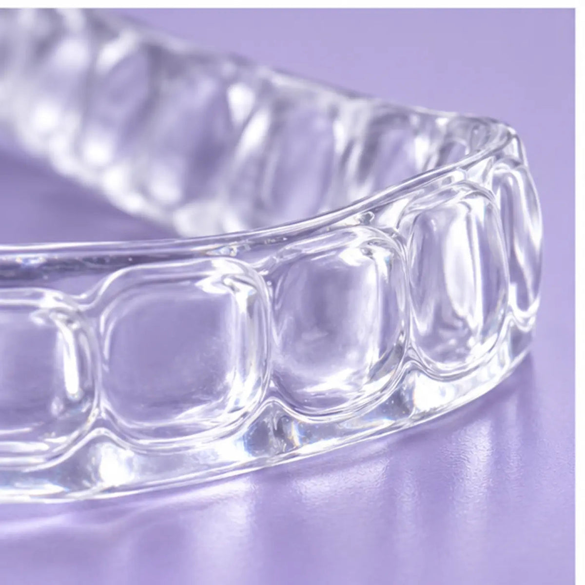 SmileWide Custom Hard Night Guard – Dual Arch – material and feature detail
