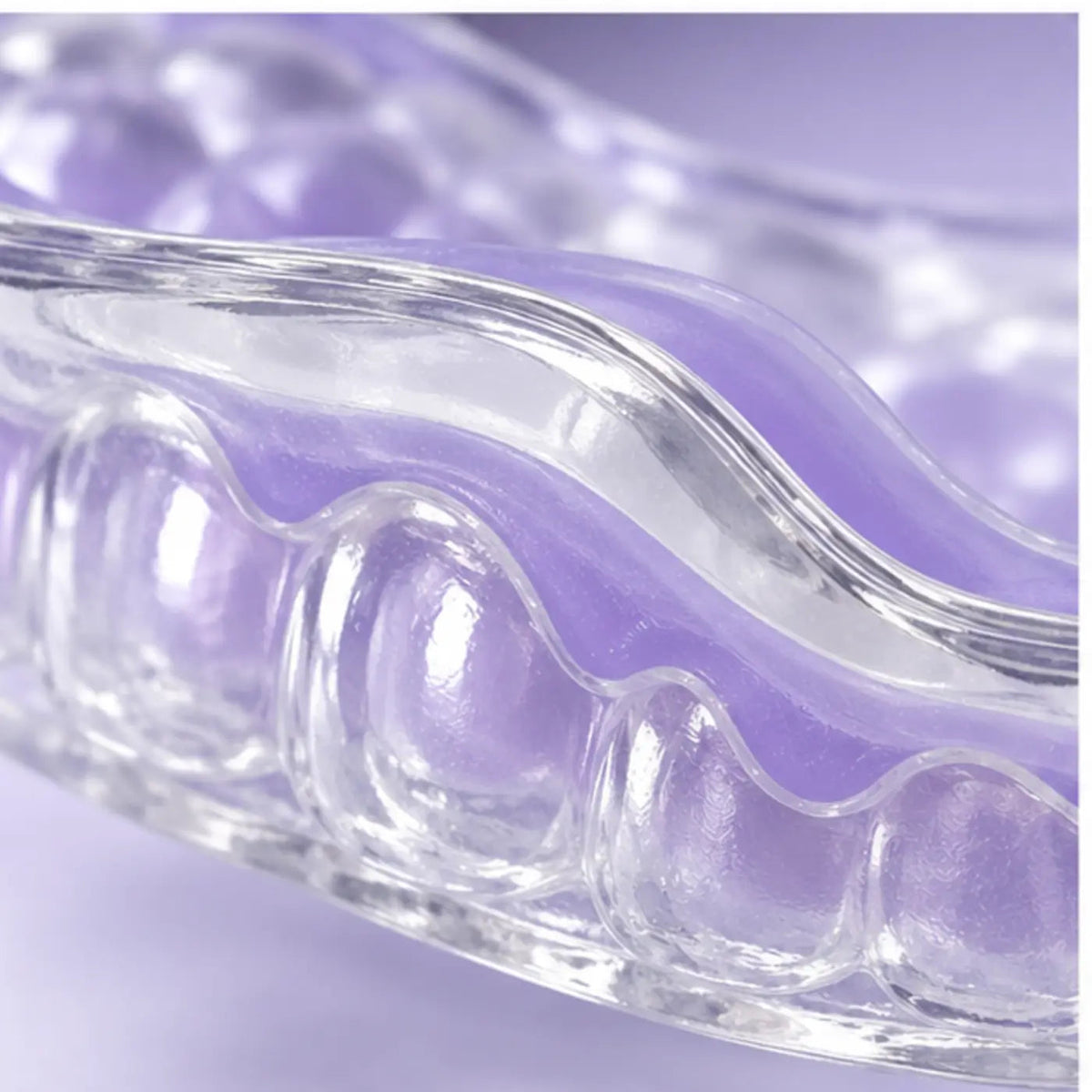 SmileWide Custom Hybrid Night Guard – Dual Arch – material and feature detail