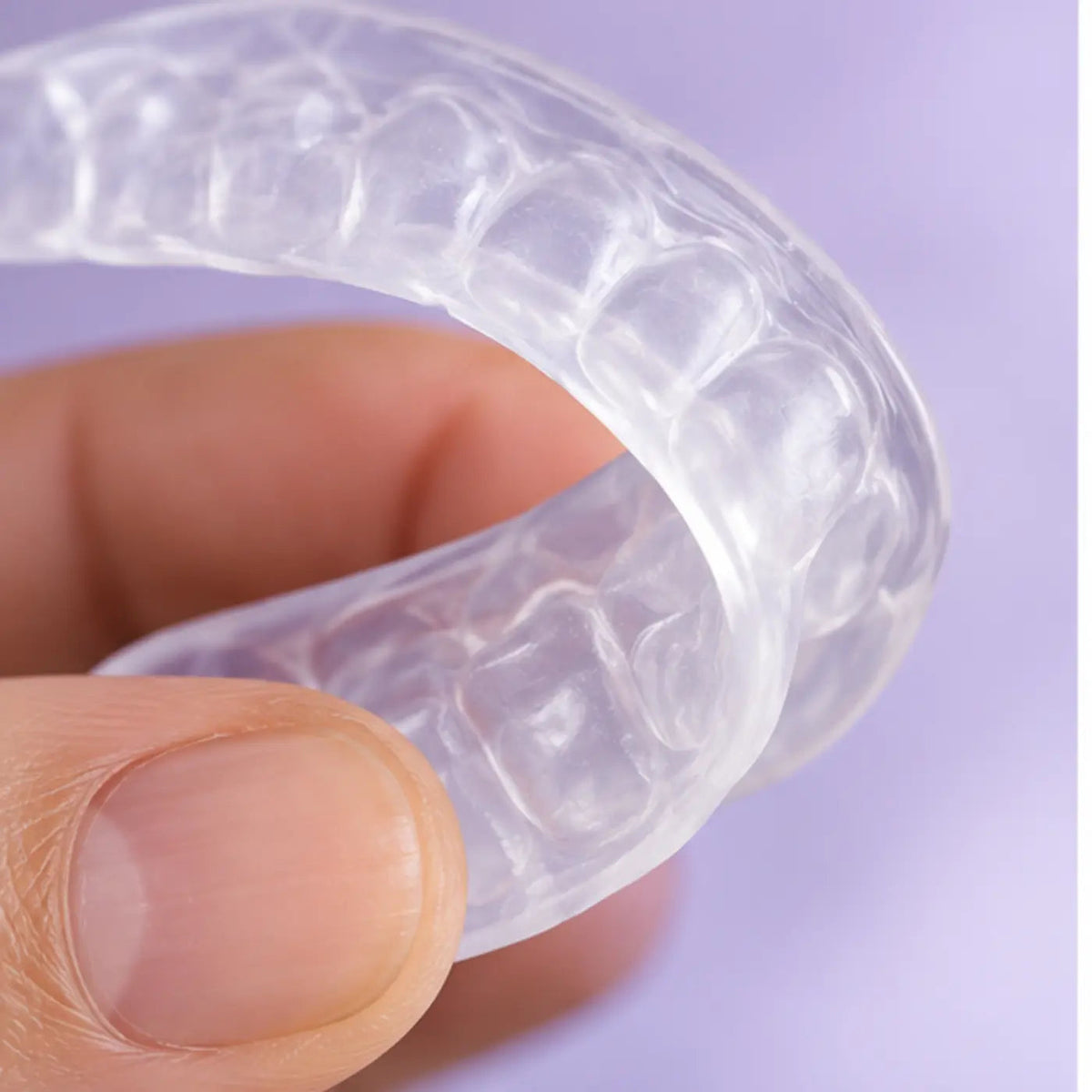 SmileWide Custom Soft Night Guard – Dual Arch – material and feature detail
